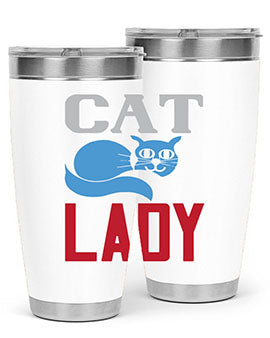 cat lady Style 31#- cat- Tumbler