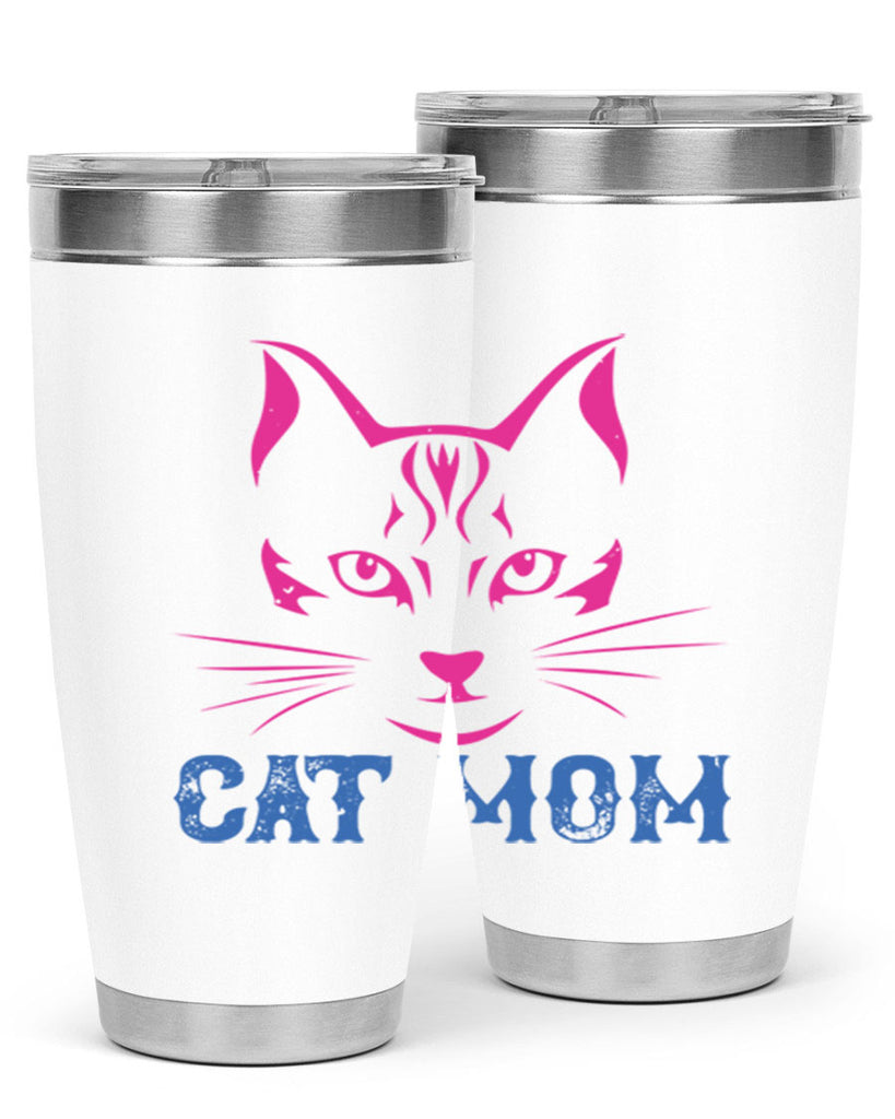 cat mom 195#- mom- Tumbler