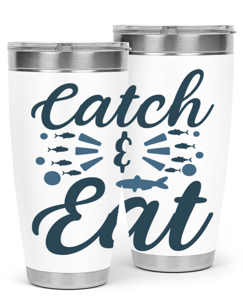 catch eat 173#- fishing- Tumbler