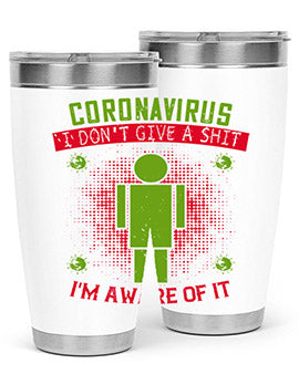 coronavirus i dont give a shit im aware of it Style 3#- corona virus- Cotton Tank