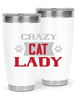 crazy cat lady Style 44#- cat- Tumbler