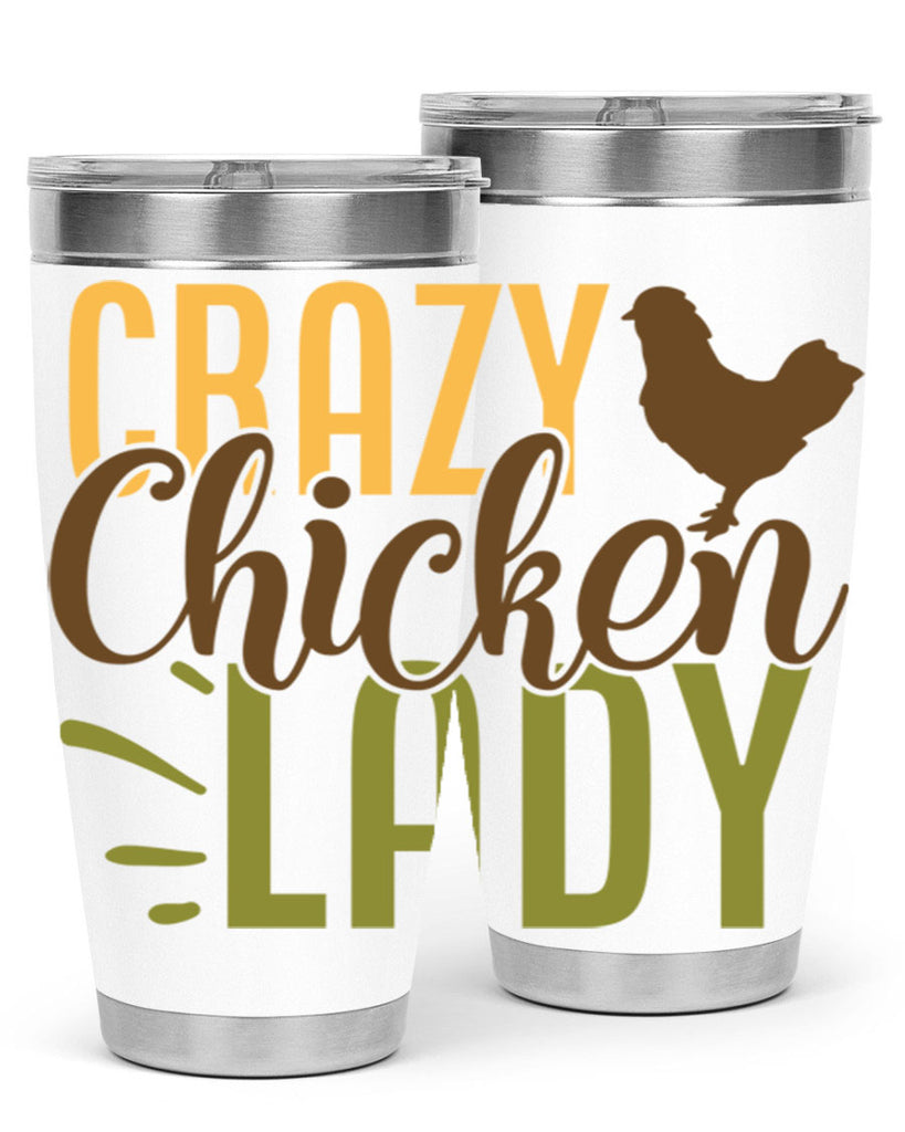 crazy chicken lady 18#- farming and gardening- Tumbler