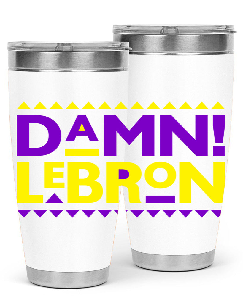 damn lebron 177#- black words phrases- Cotton Tank