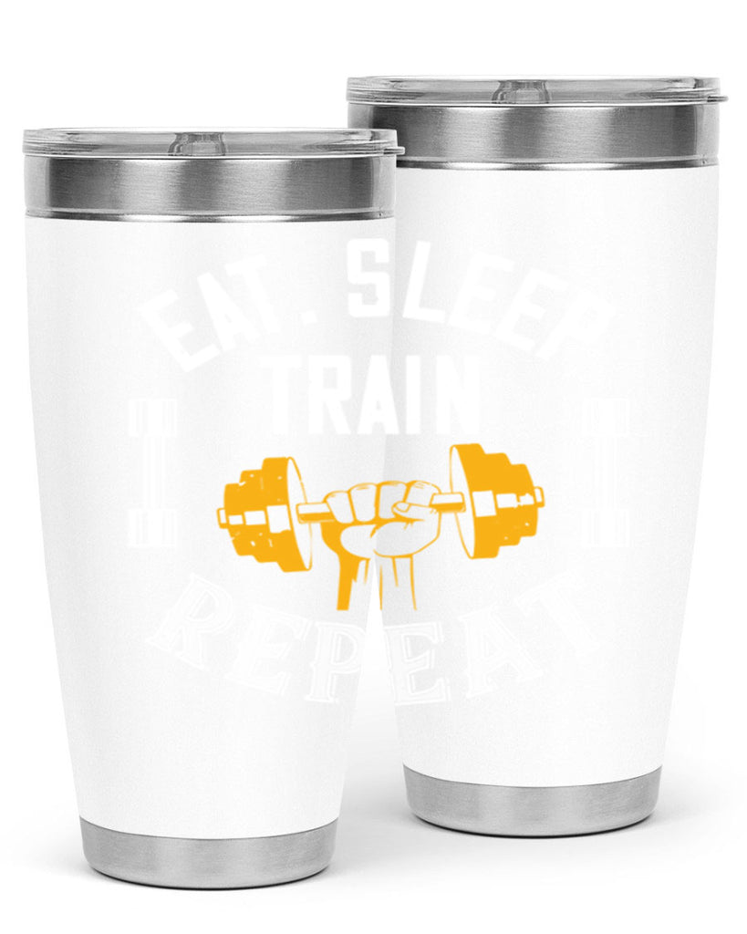 eat sleep train rapid 56#- gym- Tumbler