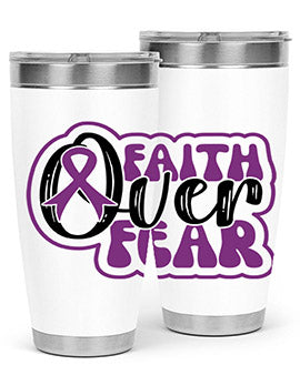 faith over fear 139#- alzheimers- Tumbler