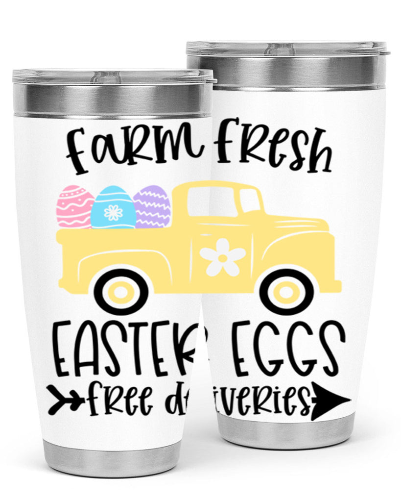 farm fresh easter eggs 46#- easter- Tumbler