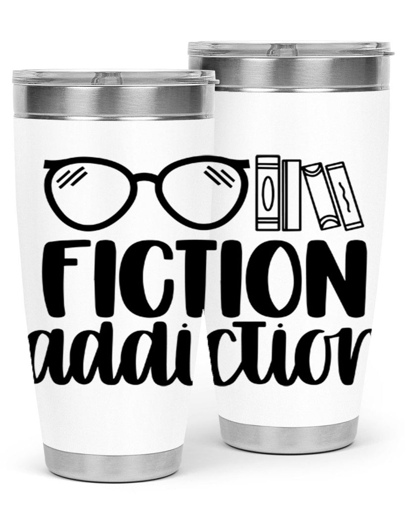fiction addiction 40#- reading- Tumbler