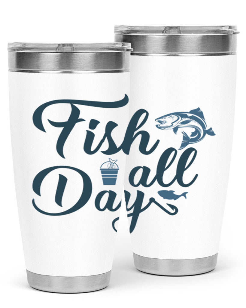 fish all day 156#- fishing- Tumbler