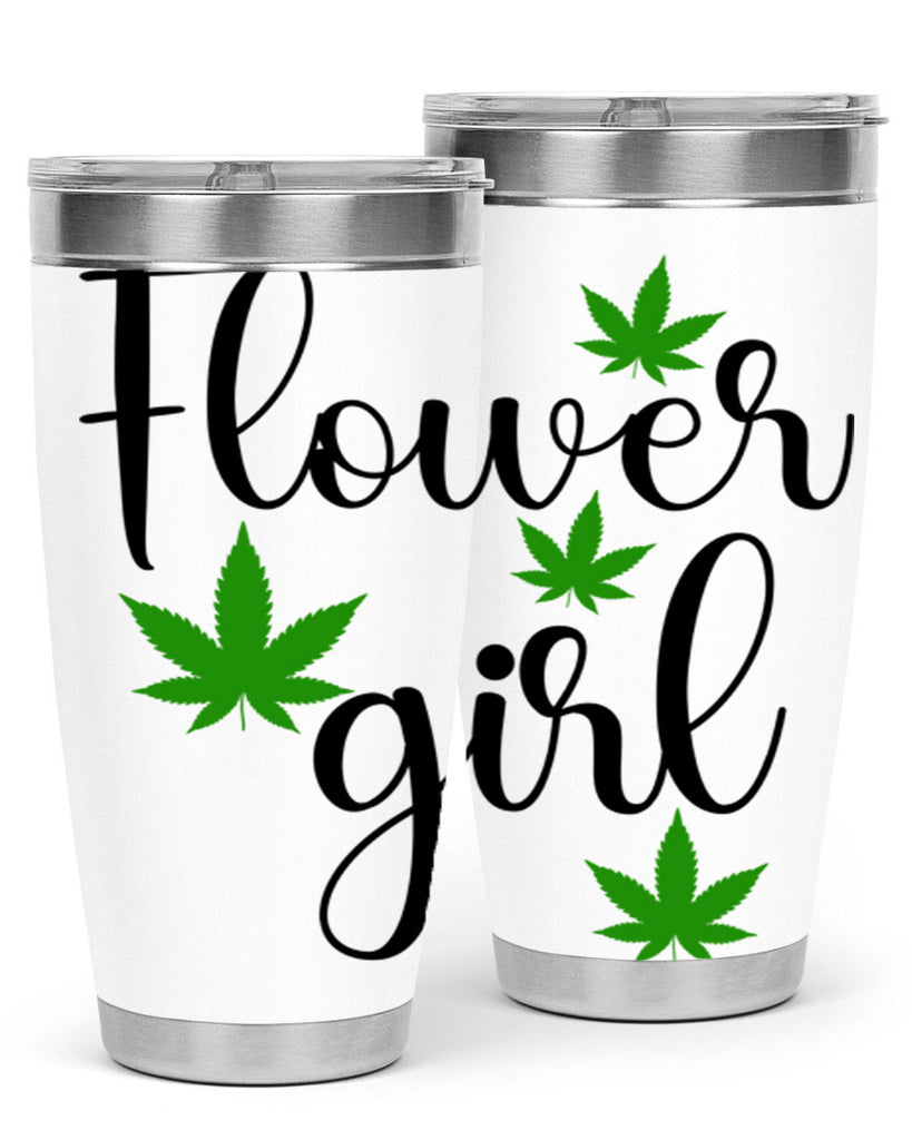 flower girl cannabis 84#- marijuana- Tumbler