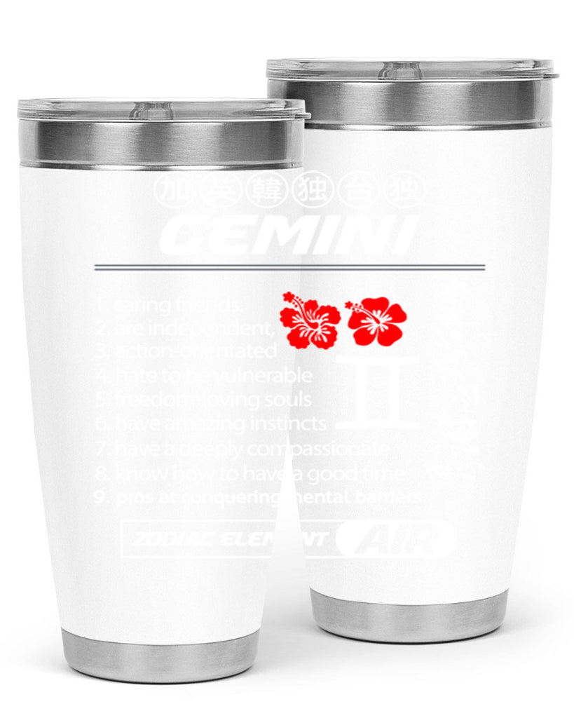 gemini 242#- zodiac- Tumbler