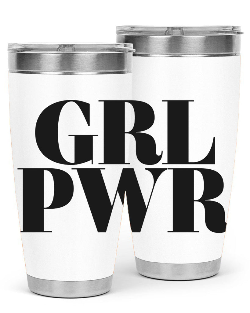 grl pwr 141#- black words phrases- Cotton Tank