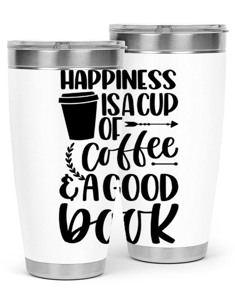 happiness is a cup of coffee 39#- reading- Tumbler