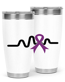 heartbeat with alzheimers cancer 155#- alzheimers- Tumbler