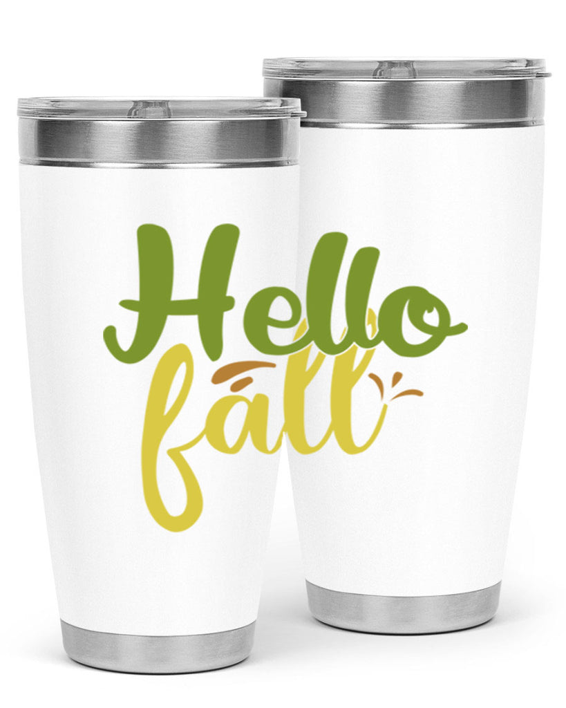 hello fall 55#- thanksgiving- Tumbler