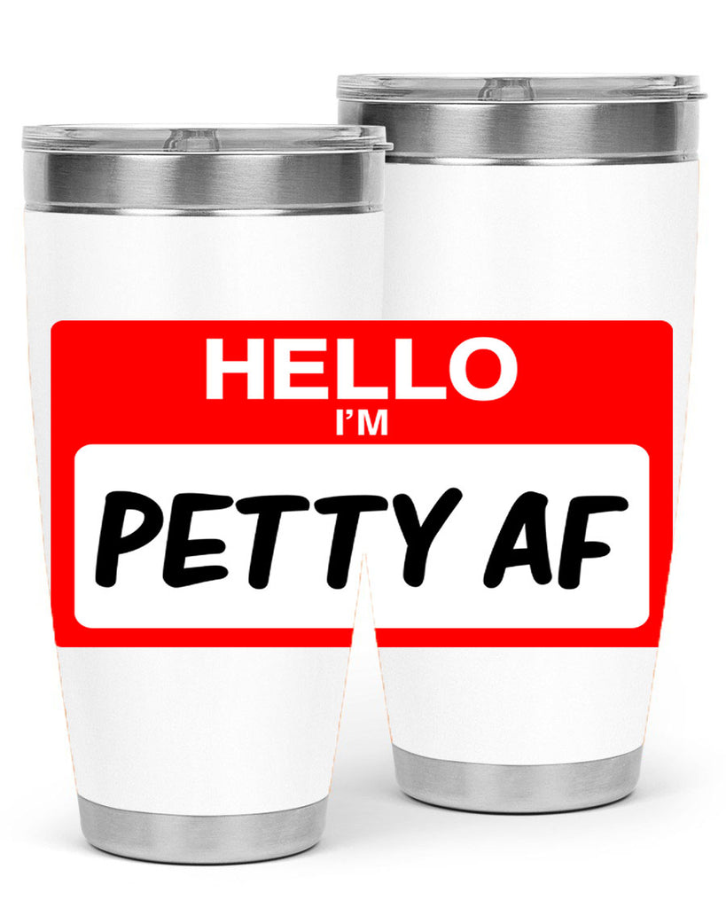 hello im pettyaf 130#- black words phrases- Cotton Tank