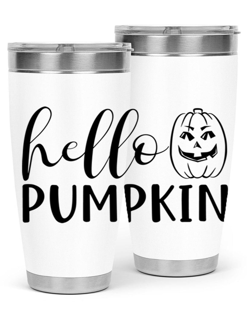 hello pumpkin 287#- fall- Tumbler