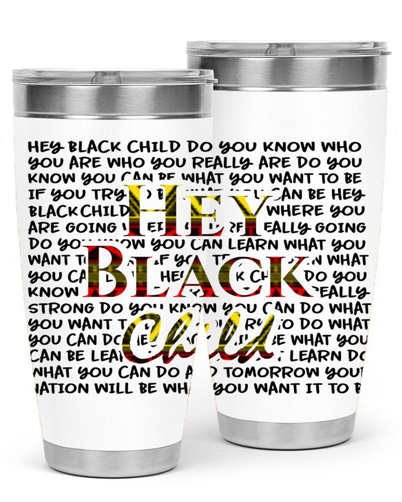 hey black child 128#- black words phrases- Cotton Tank