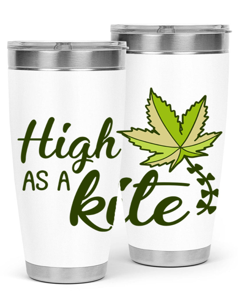 high as a kite 112#- marijuana- Tumbler