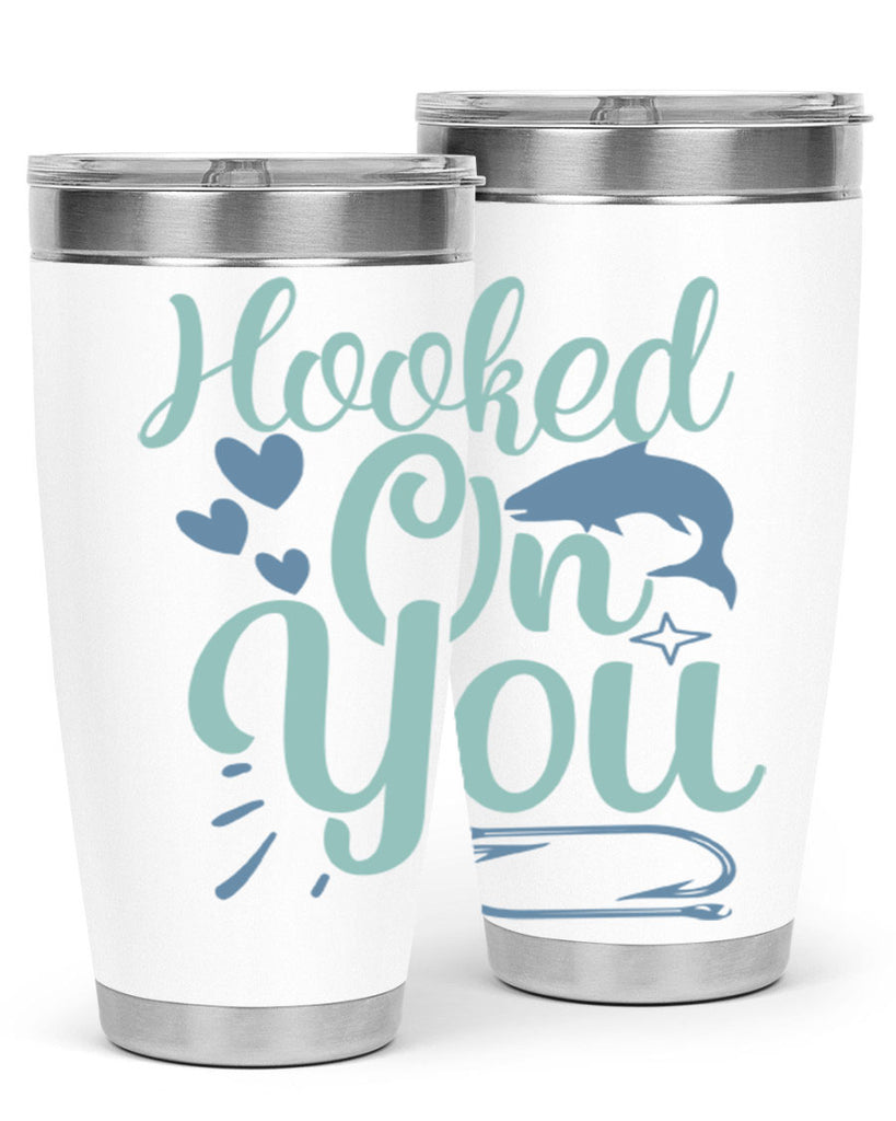 hooked on you 215#- fishing- Tumbler