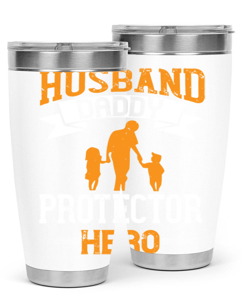 husband daddy protector hero 252#- fathers day- Tumbler