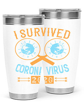 i survived corona virus Style 34#- corona virus- Cotton Tank