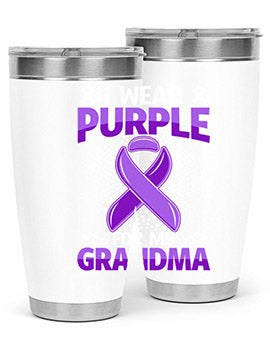 i wear purple for grandma 171#- alzheimers- Tumbler