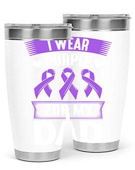 i wear purple for my 186#- alzheimers- Tumbler