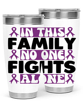 in this family no one fights alone 188#- alzheimers- Tumbler