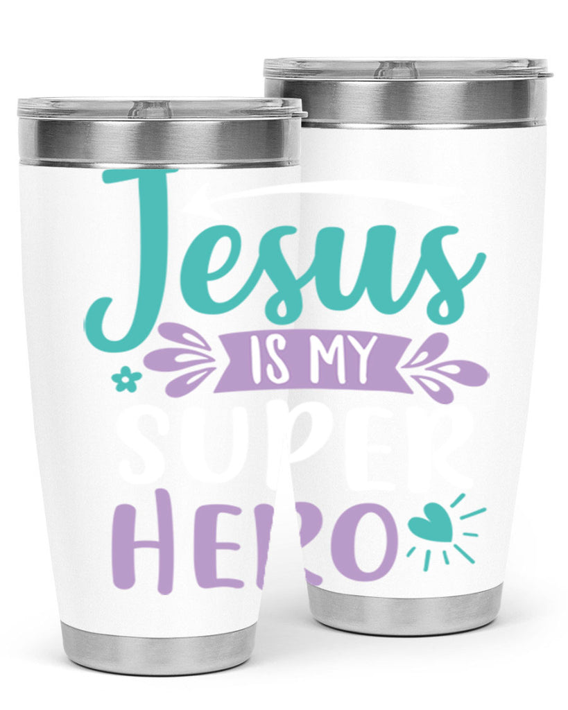 jesus is my superhero 71#- easter- Tumbler