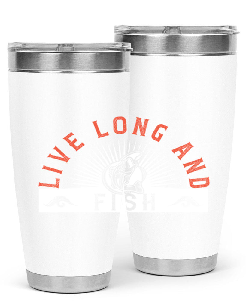 live long and fish 242#- fishing- Tumbler