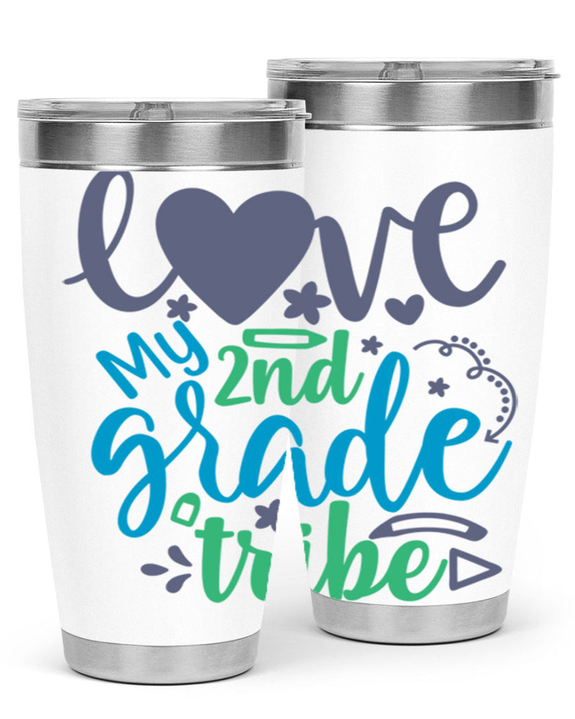 love my 2nd grade tribe 9#- second grade- Tumbler