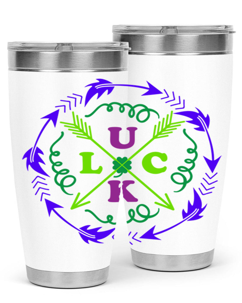 luck 17#- mardi gras- Tumbler