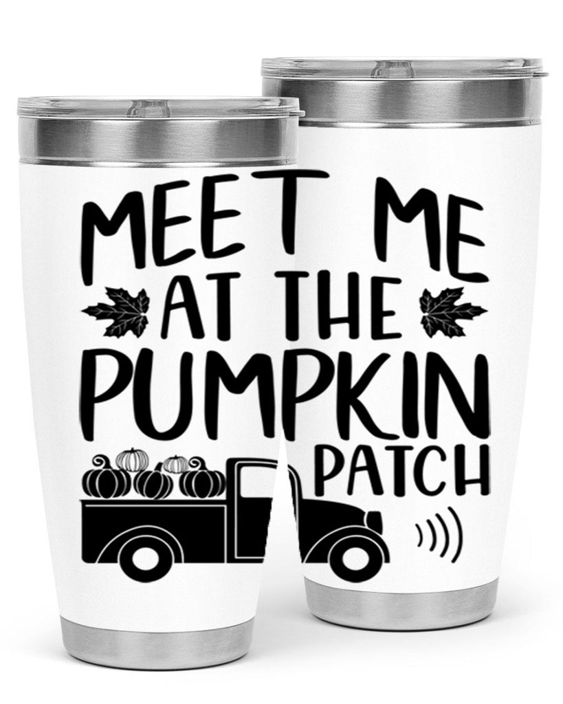 meet me at the pumpkin patch 423#- fall- Tumbler
