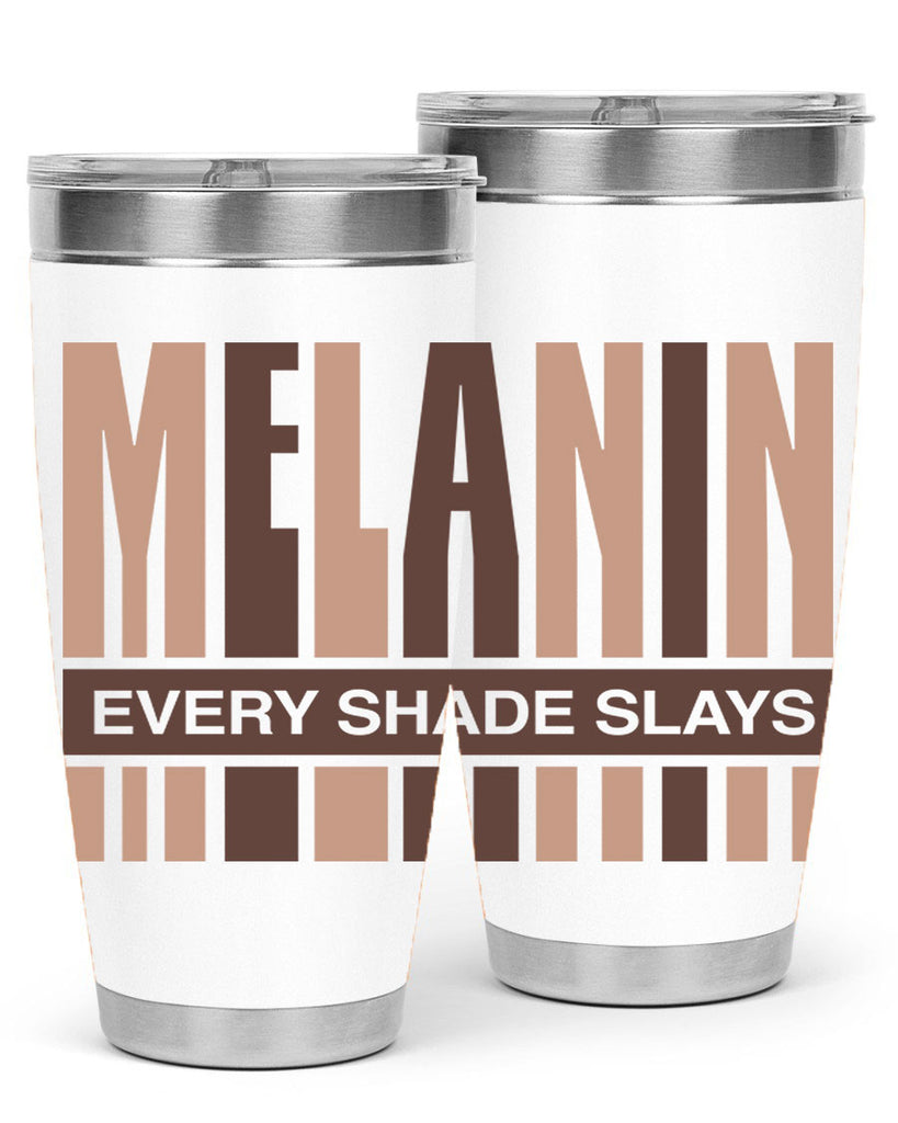 melanin every shade slays 90#- black words phrases- Cotton Tank