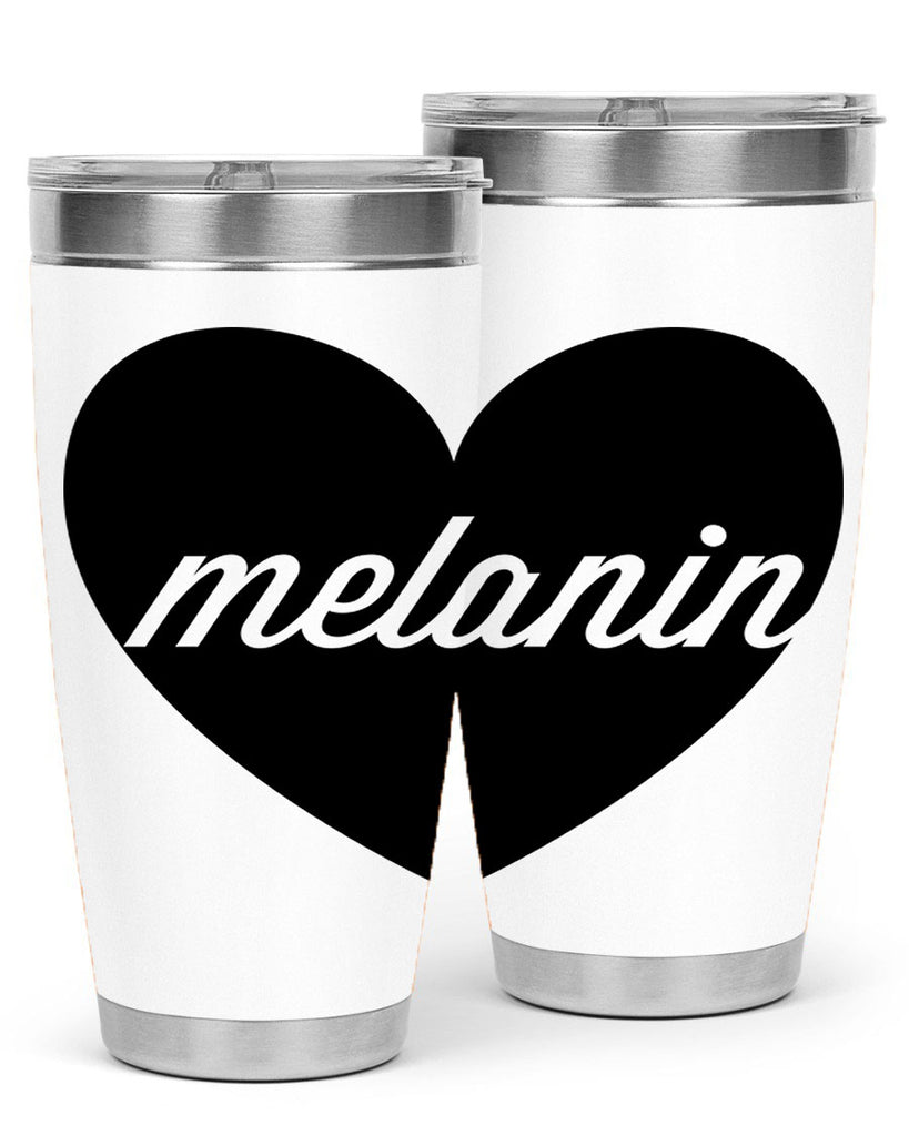 melanin loveheart 76#- black words phrases- Cotton Tank