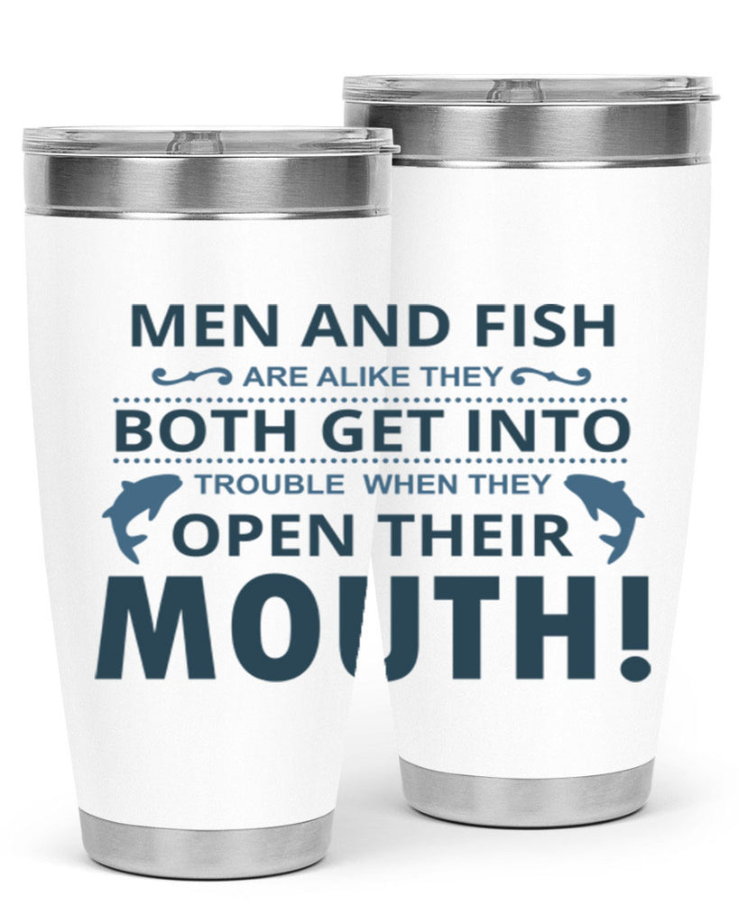 men fish 52#- fishing- Tumbler