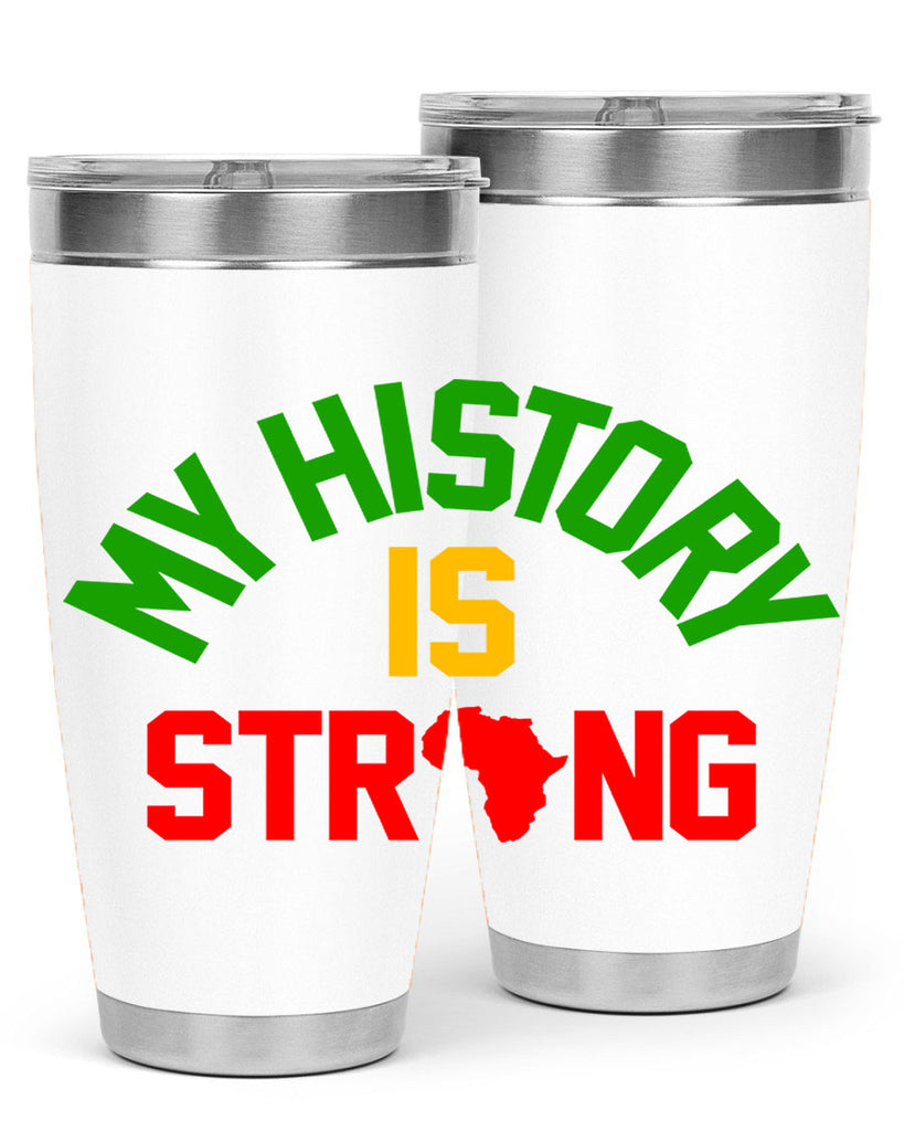 my  history is strong 66#- black words phrases- Cotton Tank