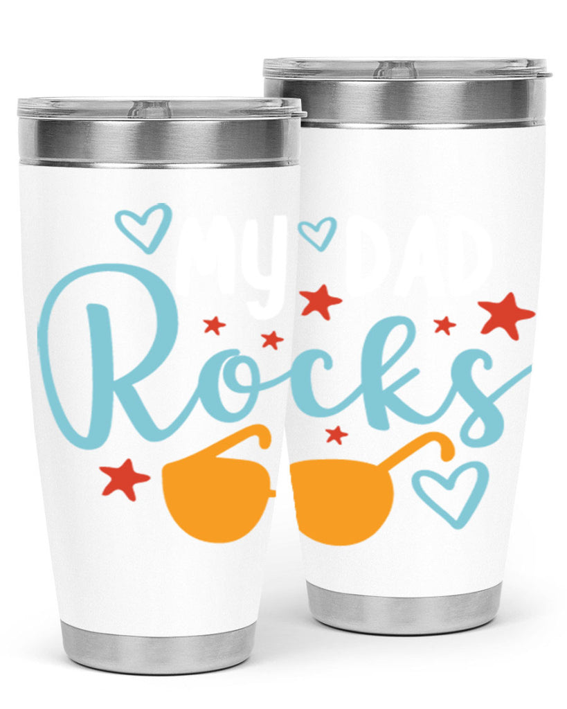my dad rocks 83#- fathers day- Tumbler