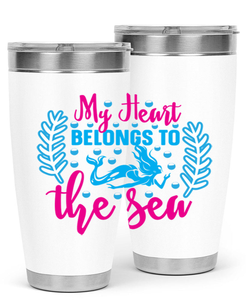 my heart belongs to the sea 516#- mermaid- Tumbler