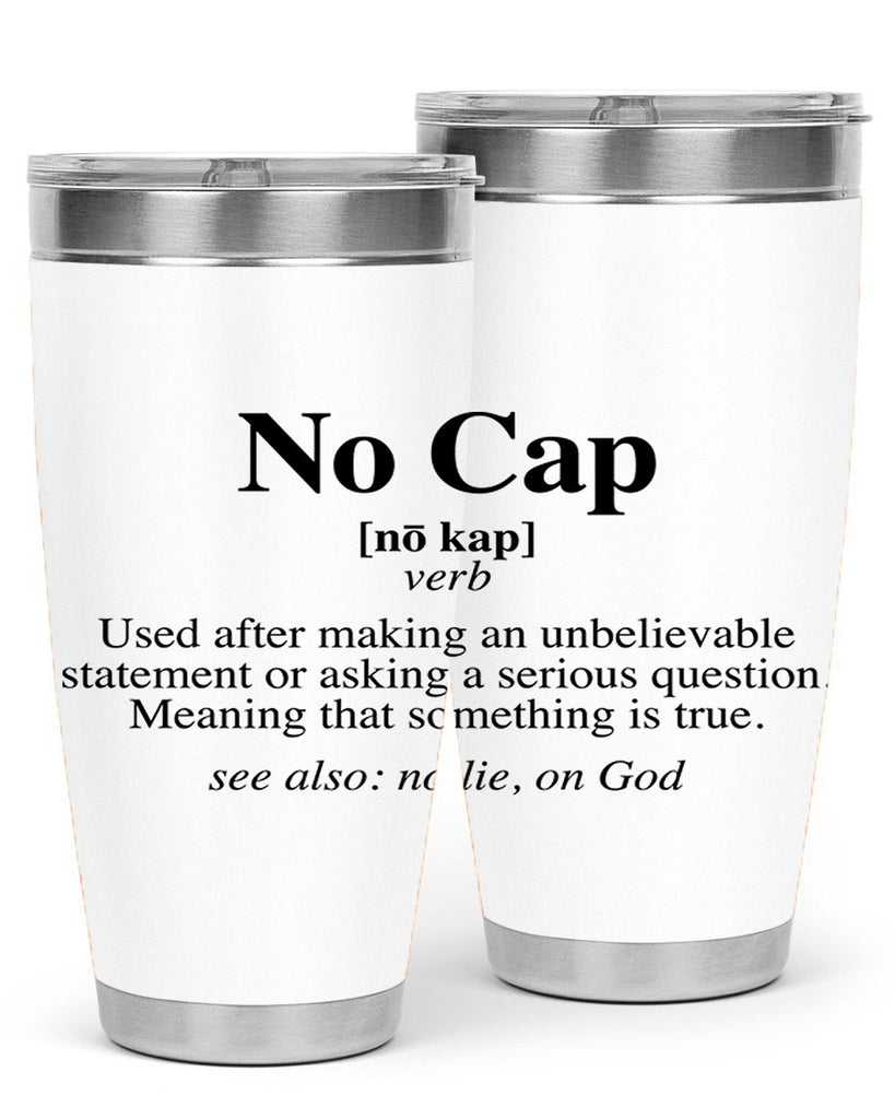 no cap 61#- black words phrases- Cotton Tank