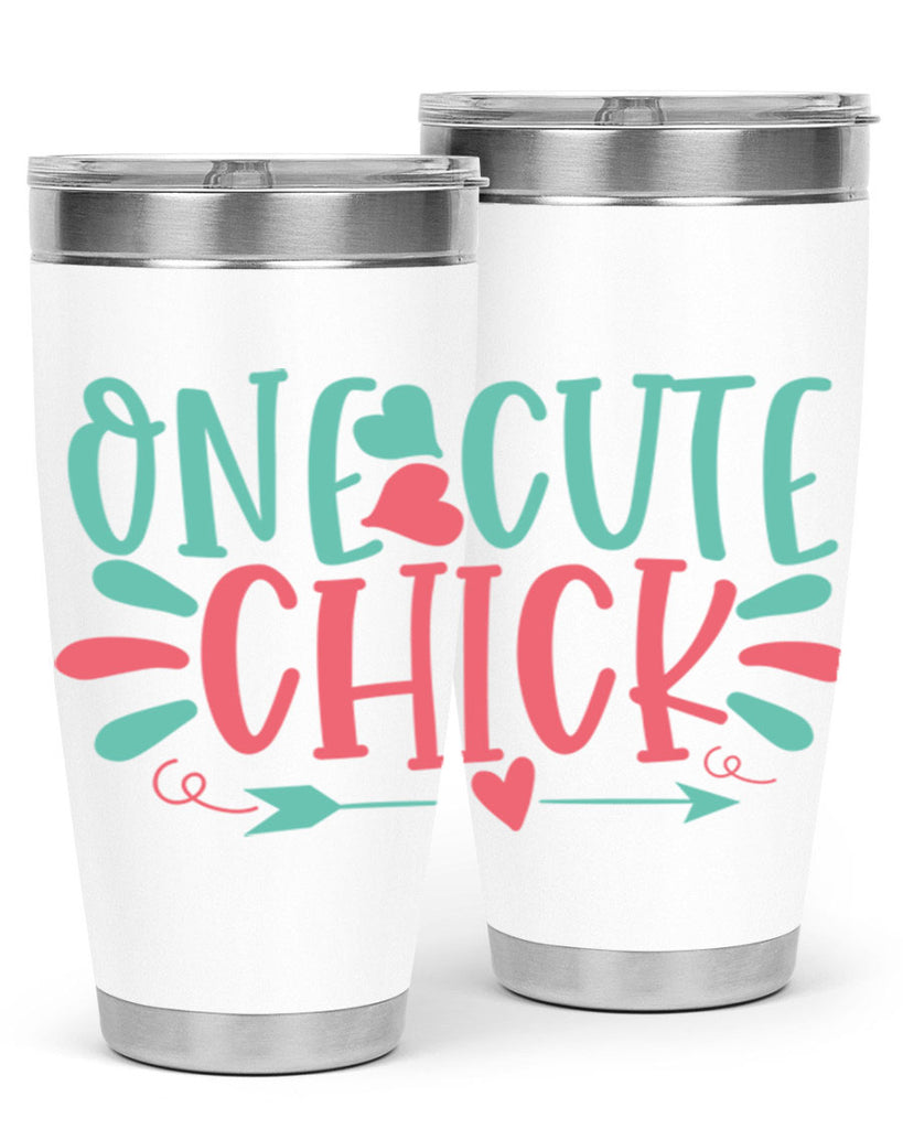 one cute chick 107#- easter- Tumbler