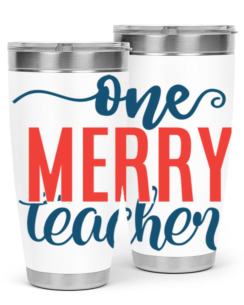 one merry teacher Style 161#- teacher- tumbler