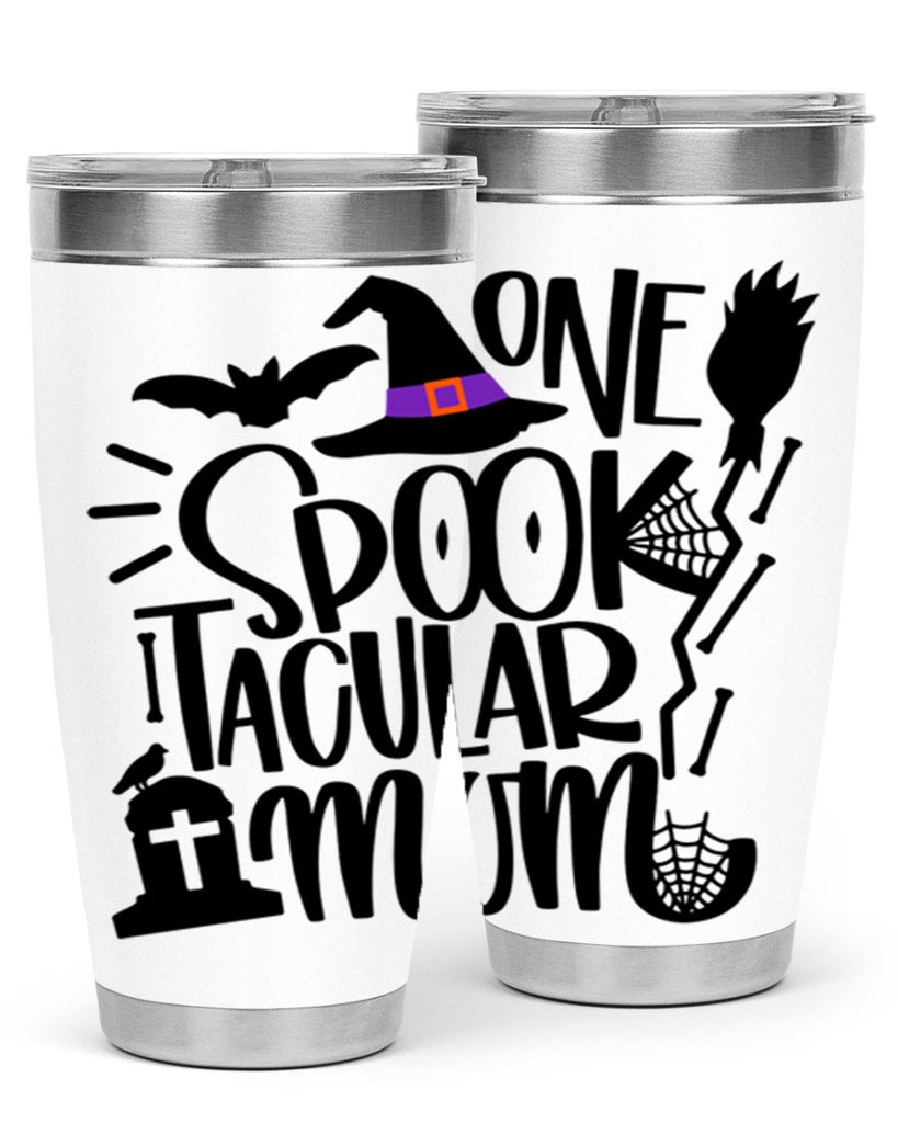 one spooktacular mom 34#- halloween- Tumbler