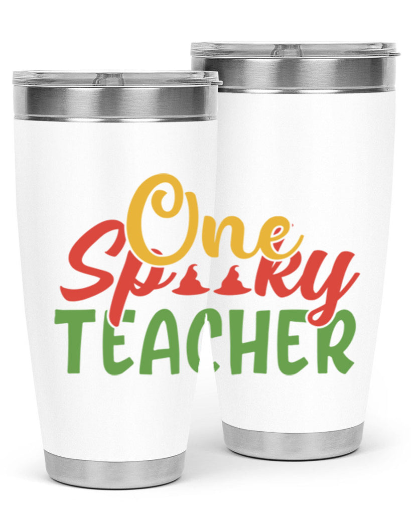 one spooky teacher Style 158#- teacher- tumbler