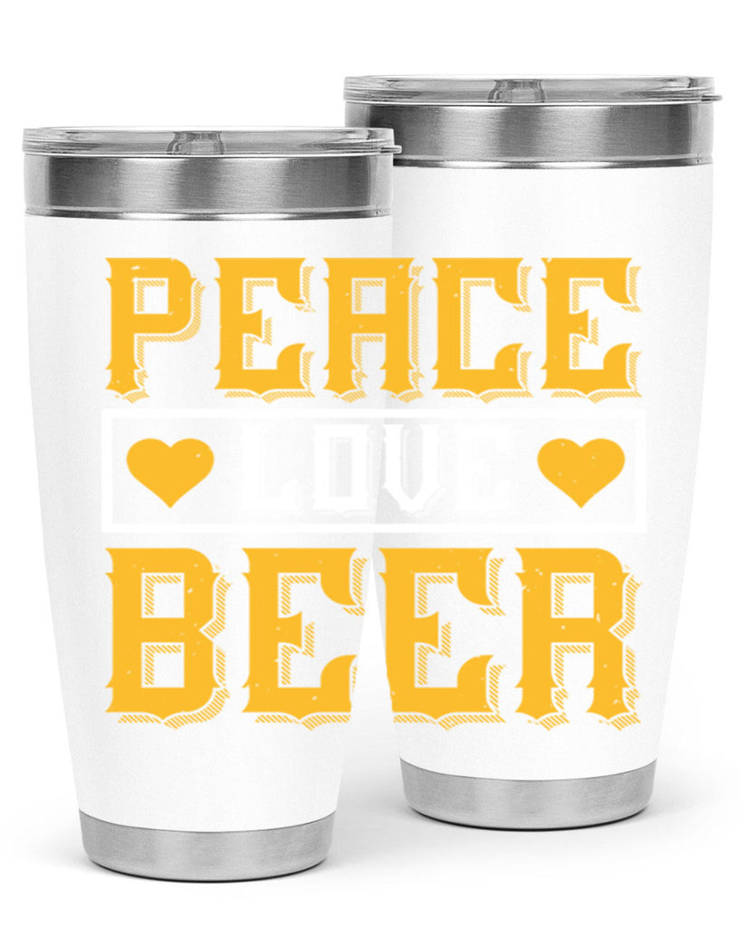 peace love beer 53#- beer- Tumbler