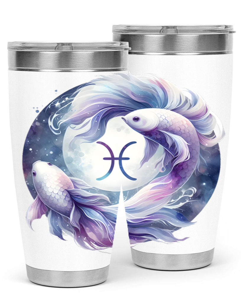 pisces 347#- zodiac- Tumbler