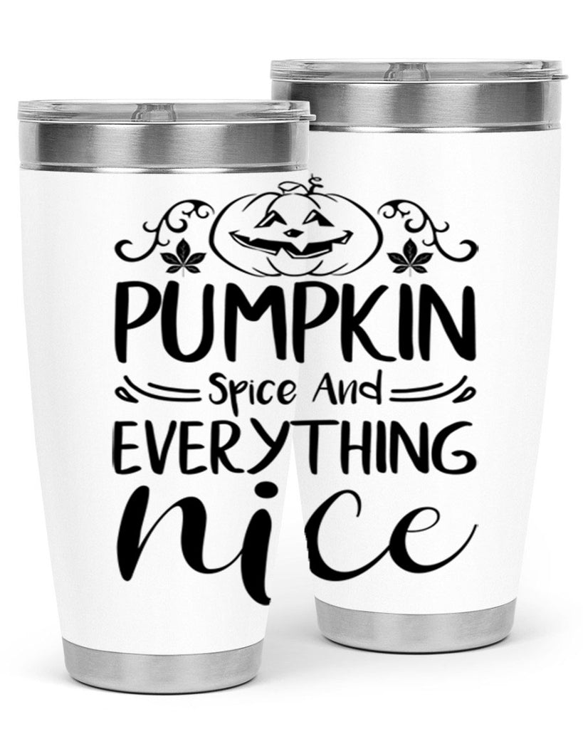 pumpkin spice and everything nice 542#- fall- Tumbler