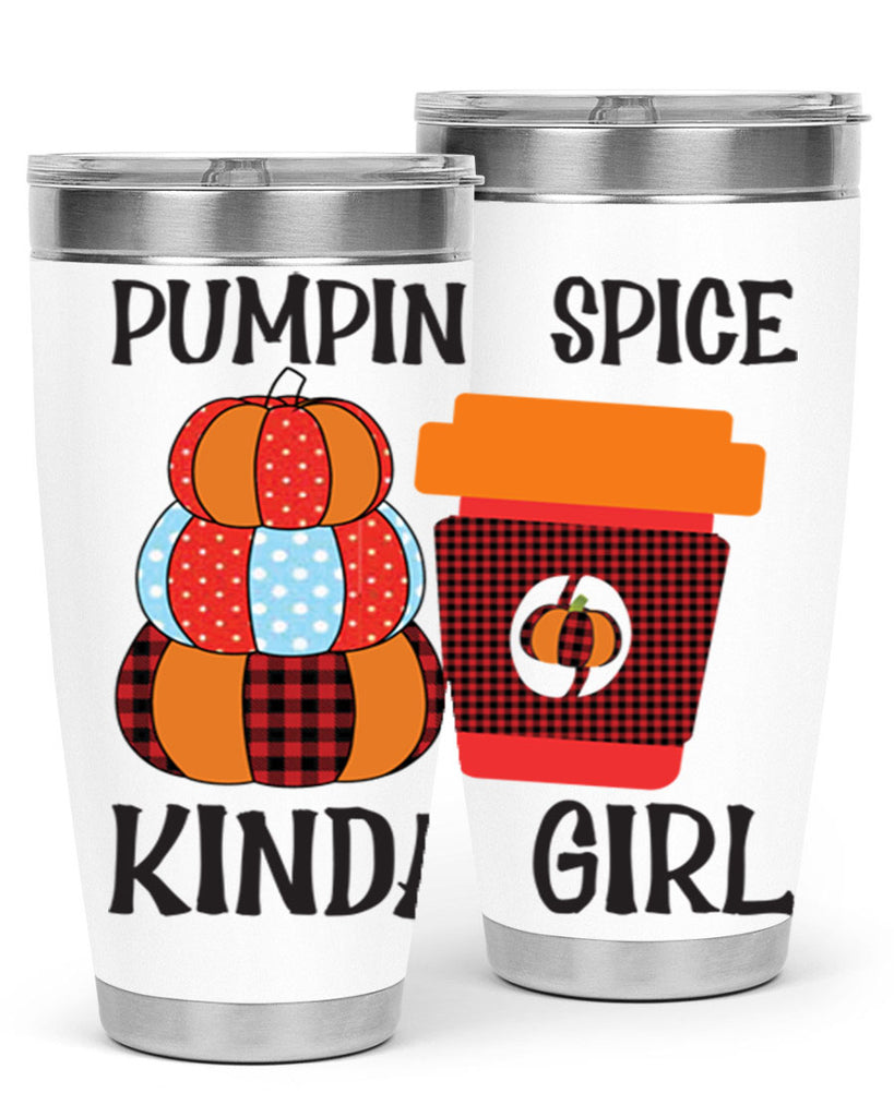 pumpkin spice kinda girl 551#- fall- Tumbler