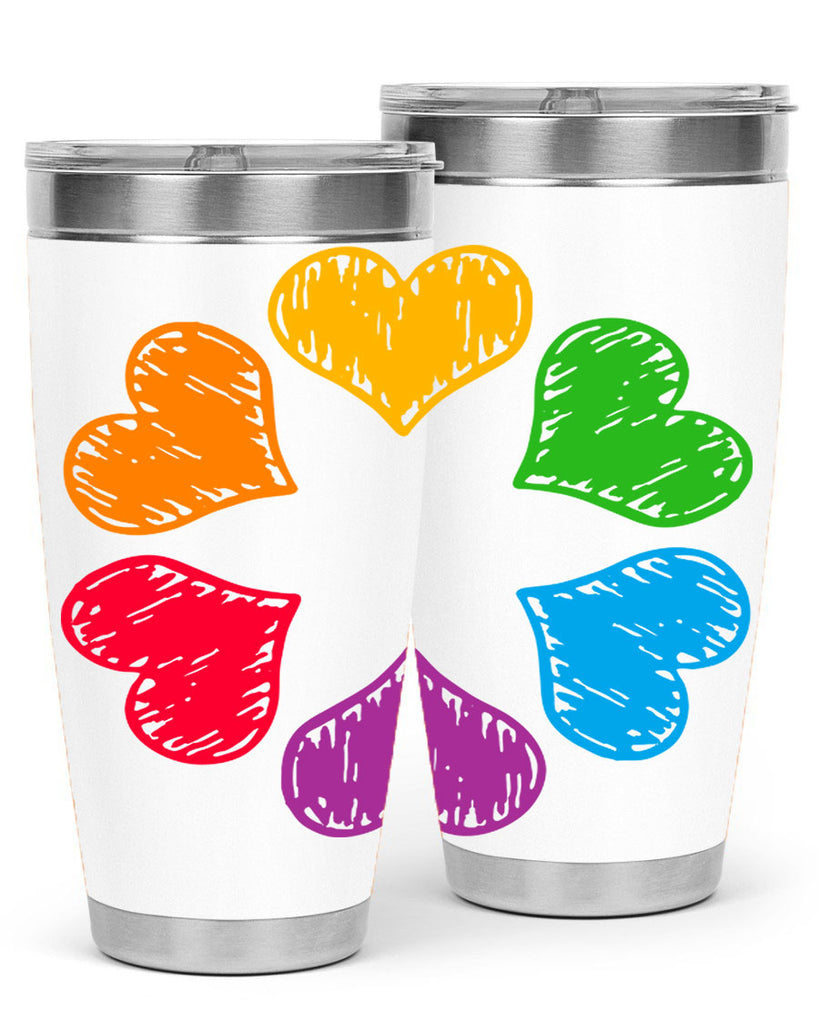 rainbow circle of hearts pride lgbt 32#- lgbt- Tumbler