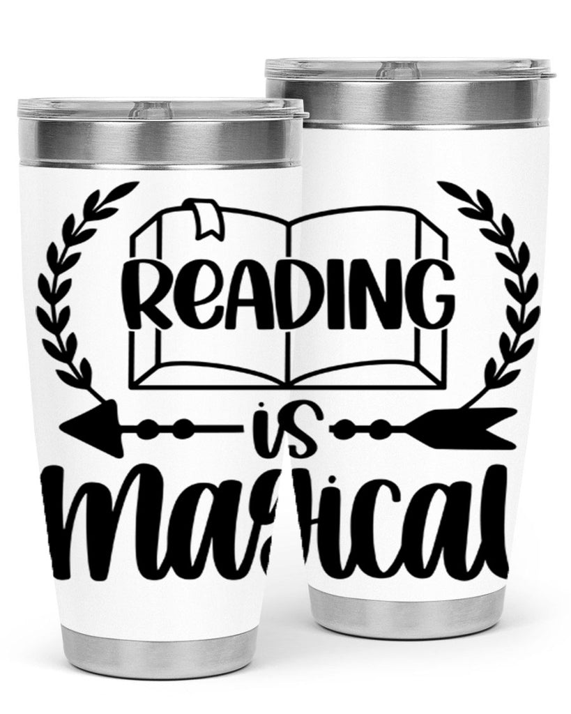 reading is magical 30#- reading- Tumbler